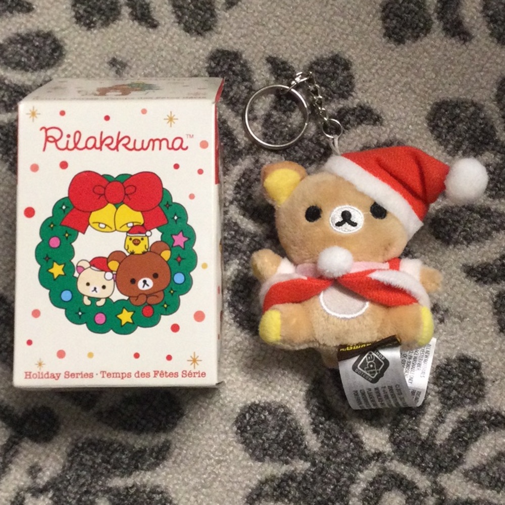 Rilakukuma Christmas Keychain